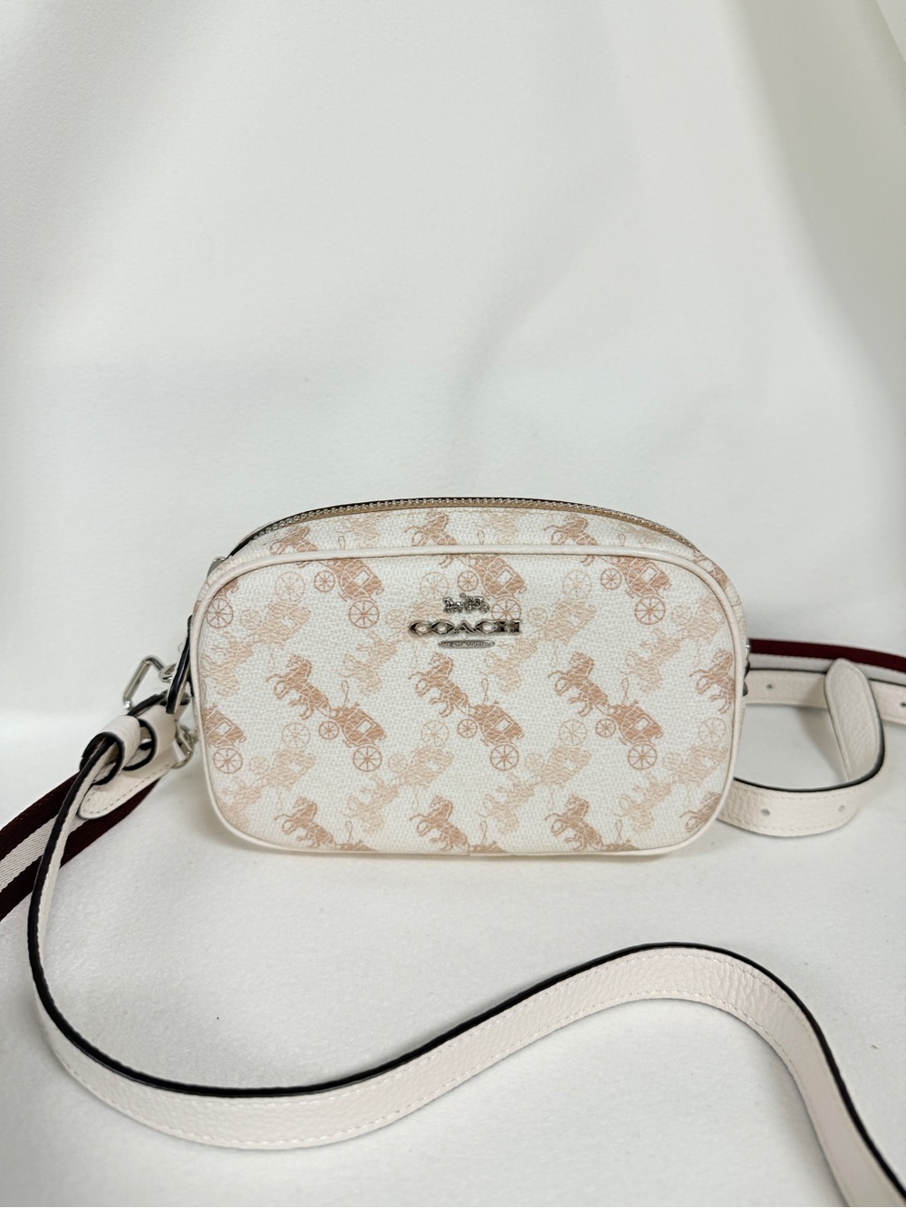 Convertible Belt Bag With Horse And Carriage Print 78603